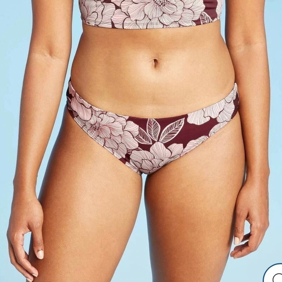 All in Motion Women's Floral Medium Coverage Hipster Bikini Bottom Size XS - Picture 4 of 9